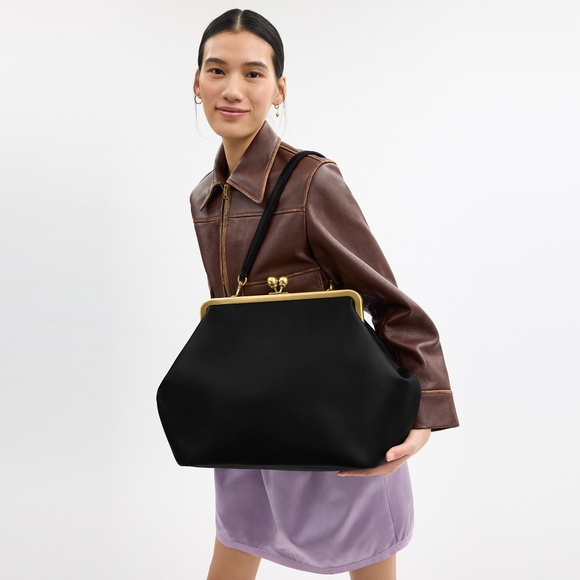 Coach Large Kisslock Frame Bag Designer Crossbody - Picture 4 of 8